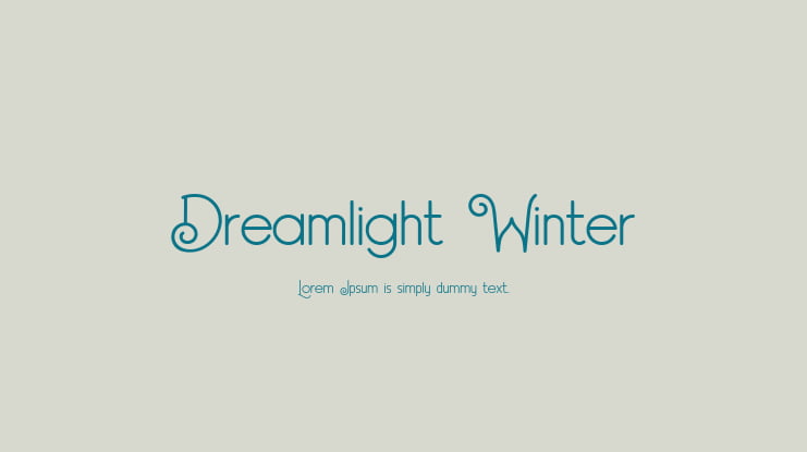 Dreamlight Winter Font