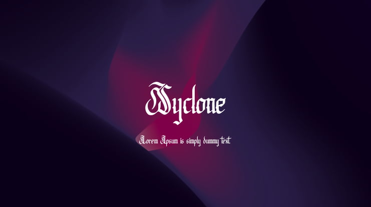 Syclone Font