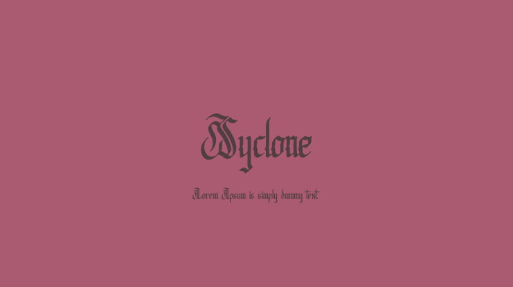 Syclone Font