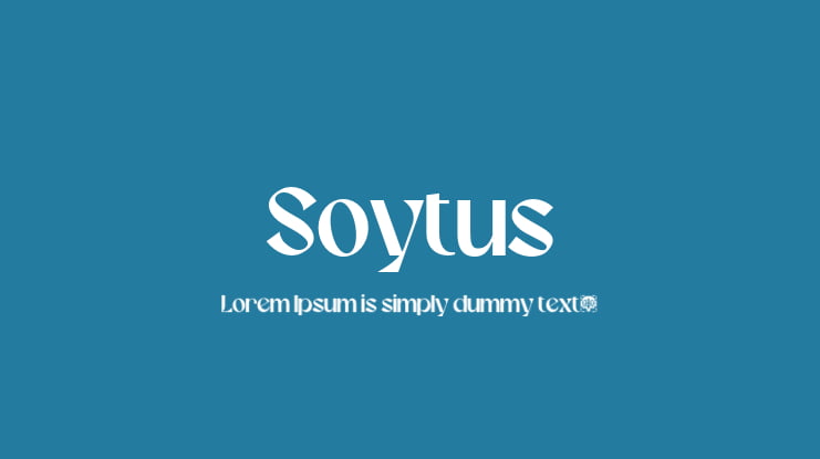 Soytus Font