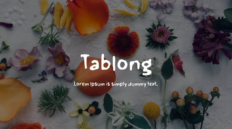 Tablong Font