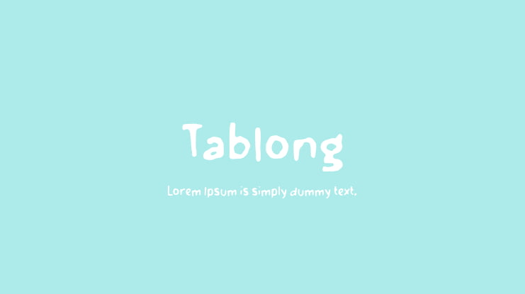 Tablong Font