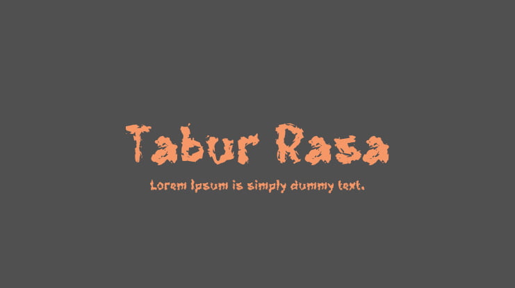 Tabur Rasa Font