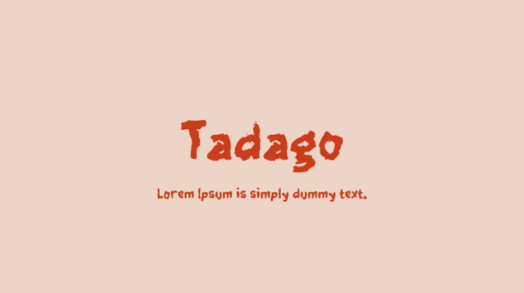 Tadago Font