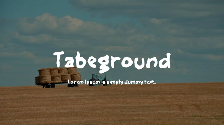 Tabeground Font