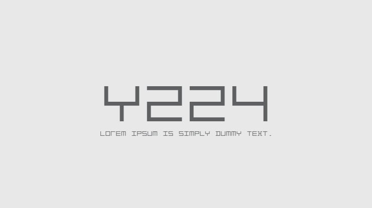 Y224 Font