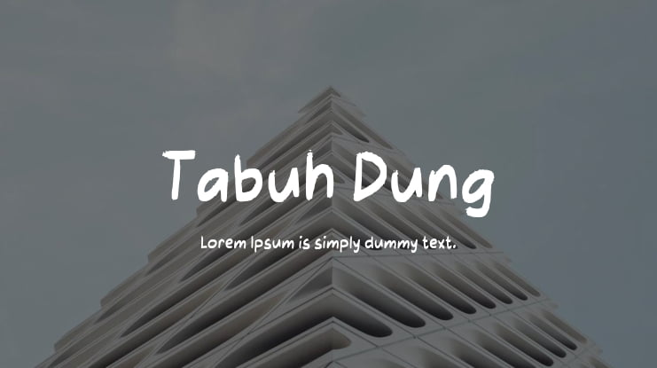 Tabuh Dung Font