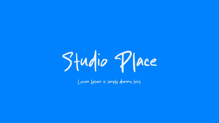 Studio Place Font