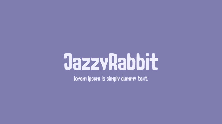 JazzyRabbit Font