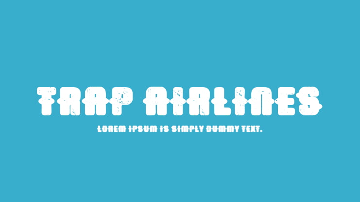 Trap Airlines Font