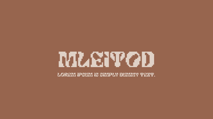 Mleitod Font