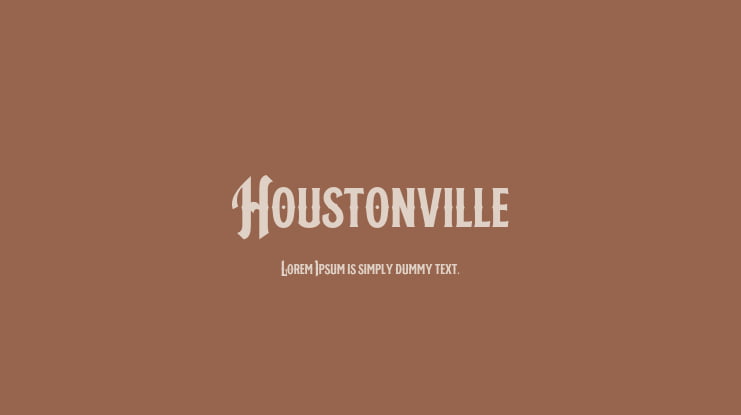 Houstonville Font