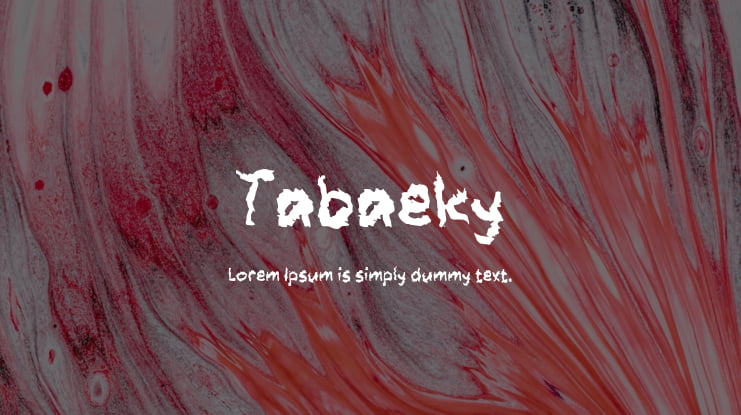 Tabaeky Font