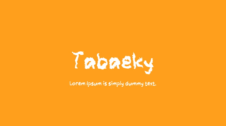 Tabaeky Font