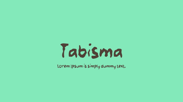 Tabisma Font