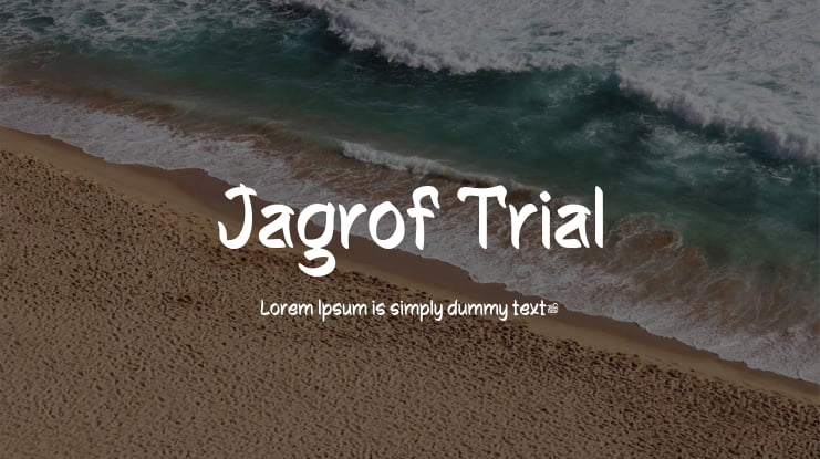 Jagrof Trial Font