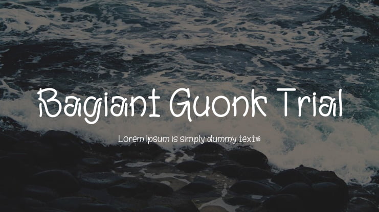 Bagiant Guonk Trial Font