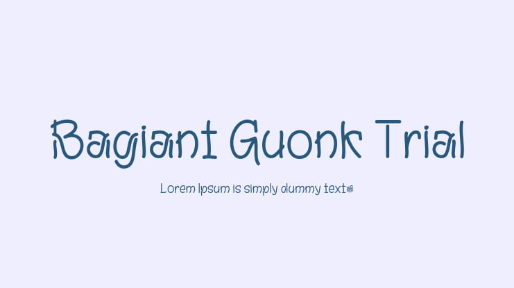 Bagiant Guonk Trial Font