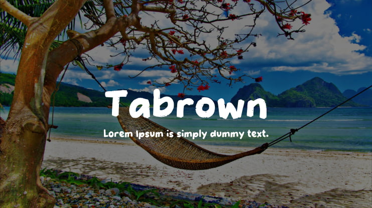 Tabrown Font