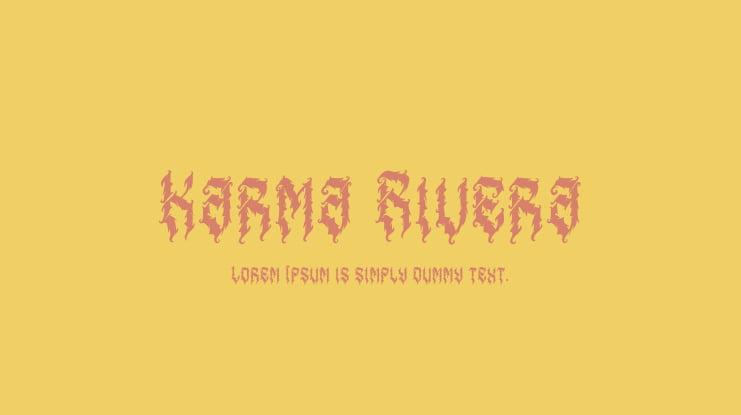 Karma Rivera Font