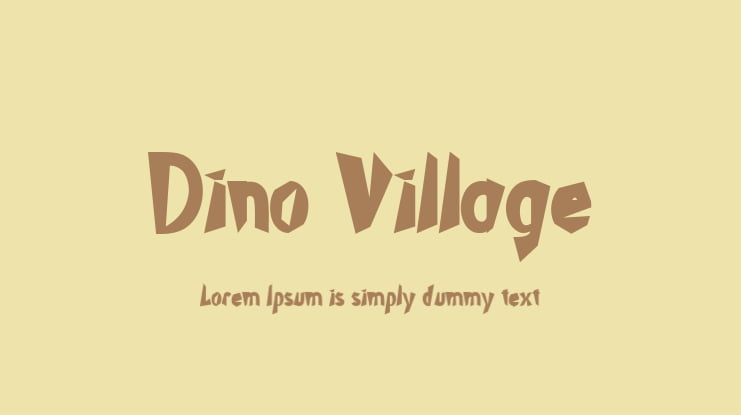 Dino Village Font