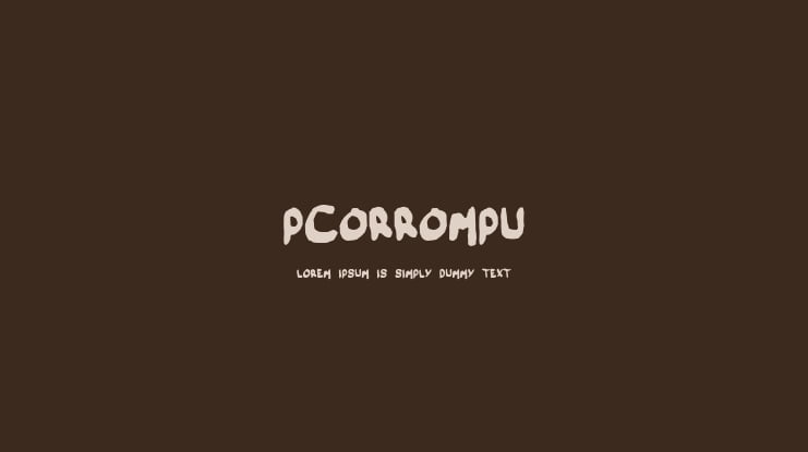 pcorrompu Font