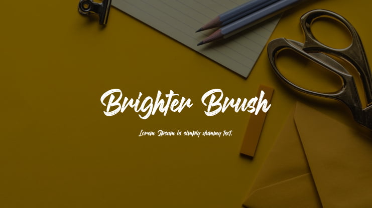 Brighter Brush Font Family