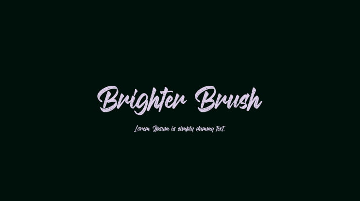 Brighter Brush Font Family