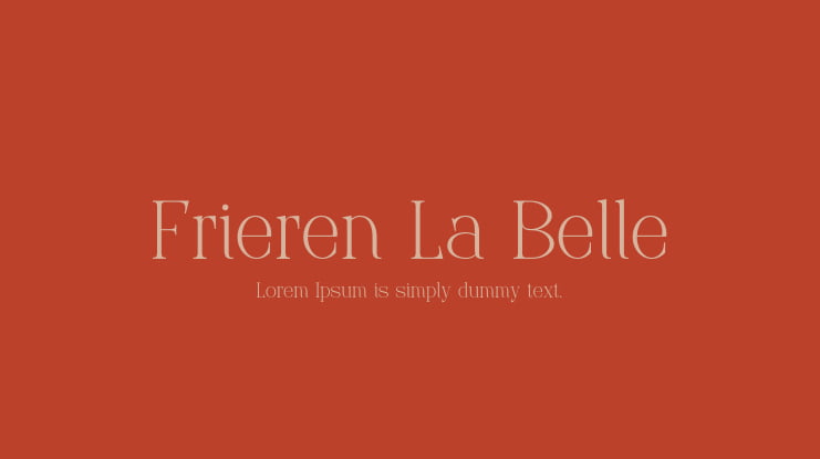 Frieren La Belle Font