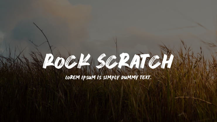 Rock Scratch Font