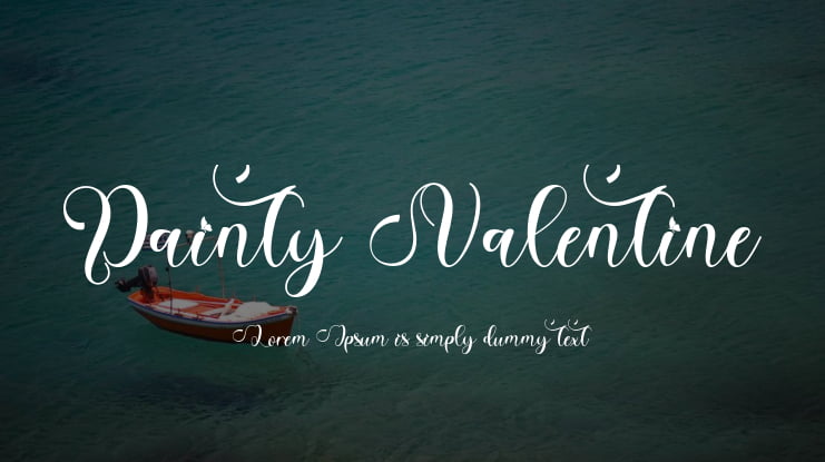 Dainty Valentine Font Family