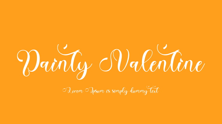 Dainty Valentine Font Family