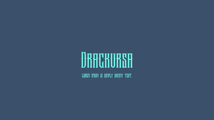 Drackursa Font