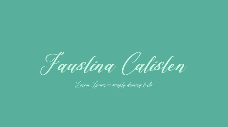 Faustina Calisten Font