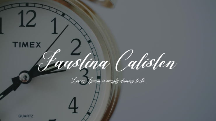 Faustina Calisten Font