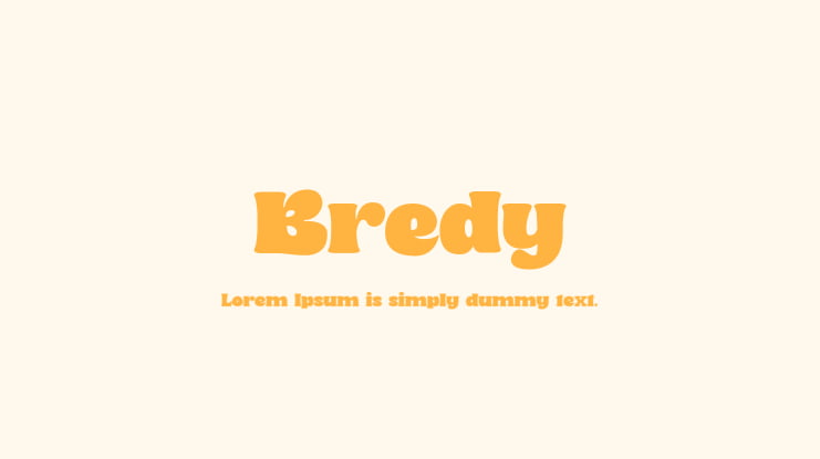 Bredy Font