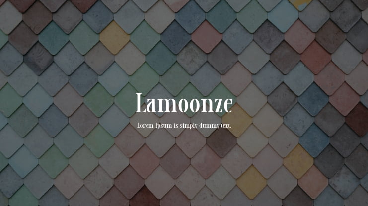 Lamoonze Font