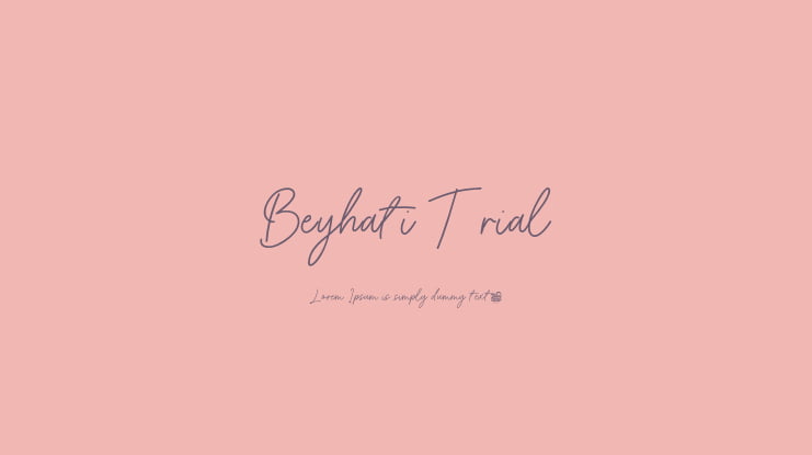 Beyhati Trial Font