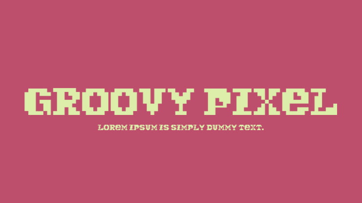 Groovy Pixel Font