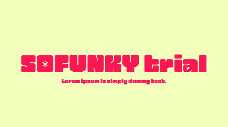 SOFUNKY trial Font