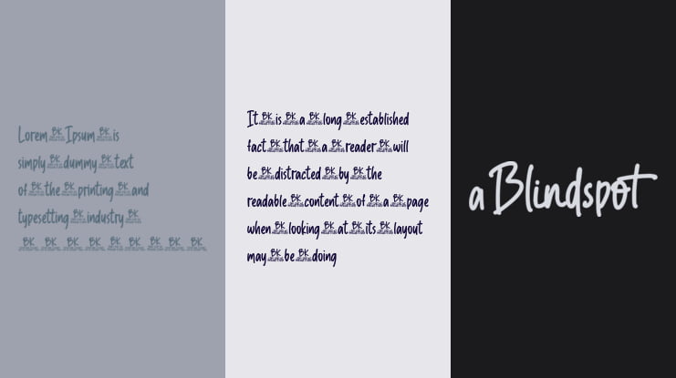 BKR Blindspot Font