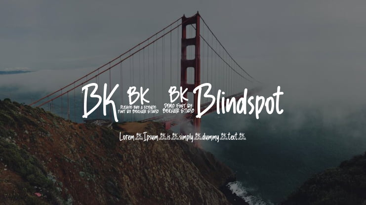 BKR Blindspot Font