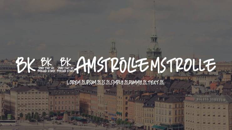 BKR Amstrolle Font