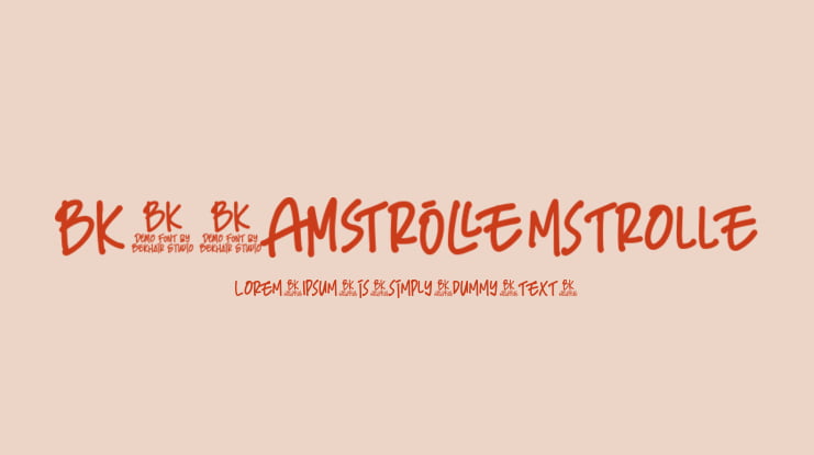 BKR Amstrolle Font