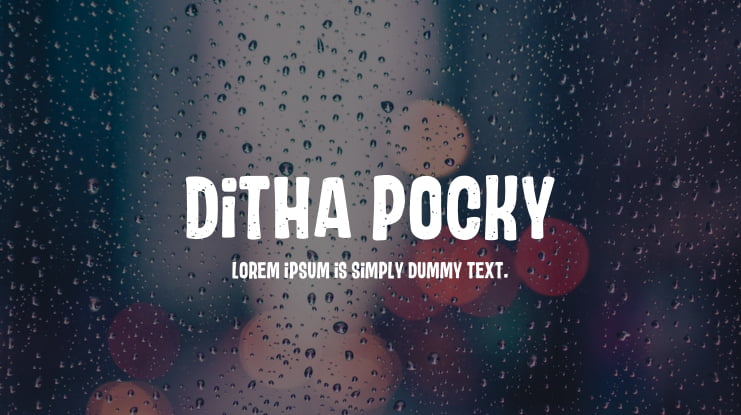 Ditha Pocky Font