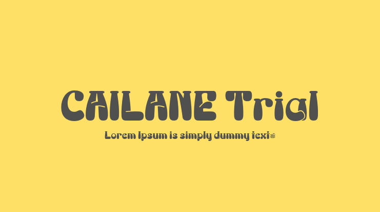 CAILANE Trial Font