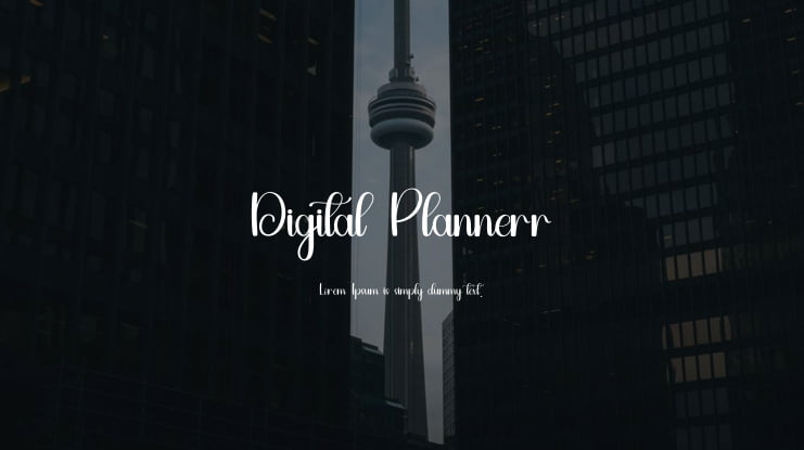 Digital Plannerr Font