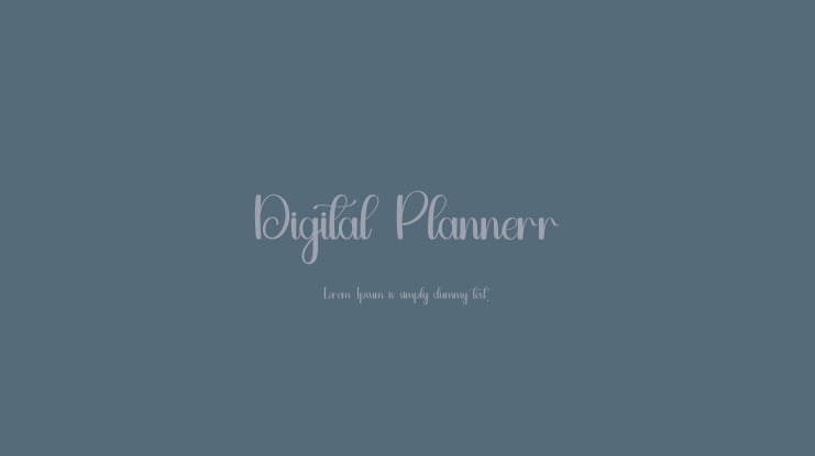 Digital Plannerr Font