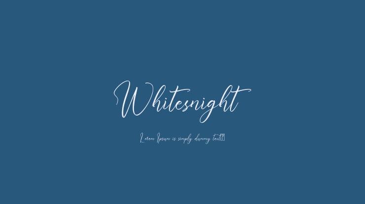 Whitesnight Font