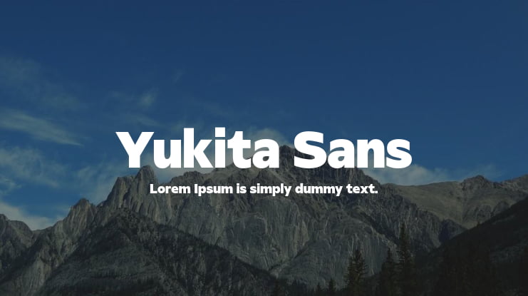 Yukita Sans Font Family